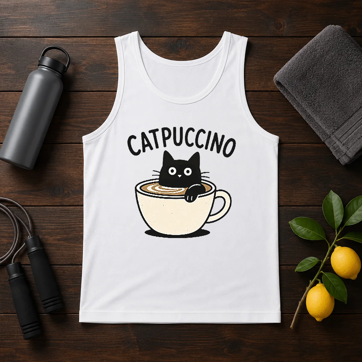 Hot Catpuccino Tank Top