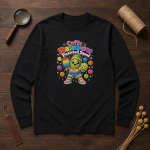 Hot Coffs Rainbow Pickleball Squad Kawaii Long Sleeve Shirt