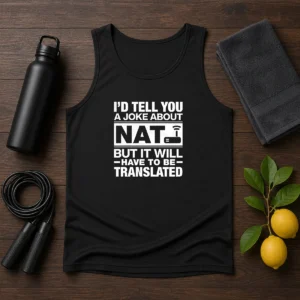 Hot I'D Tell You A Joke About Nat But It Will Have To Be Translated Tank Top