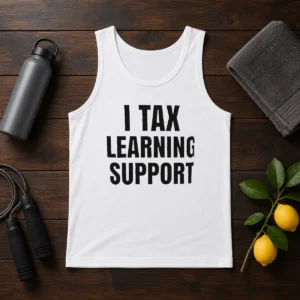 Hot I Tax Learning Support Tank Top