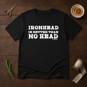 Hot Ironhead Is Better Than No Head Slogan