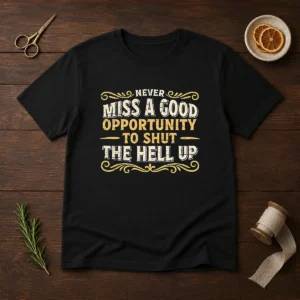 Hot Never Miss A Good Opportunity To Shut The Hell Up