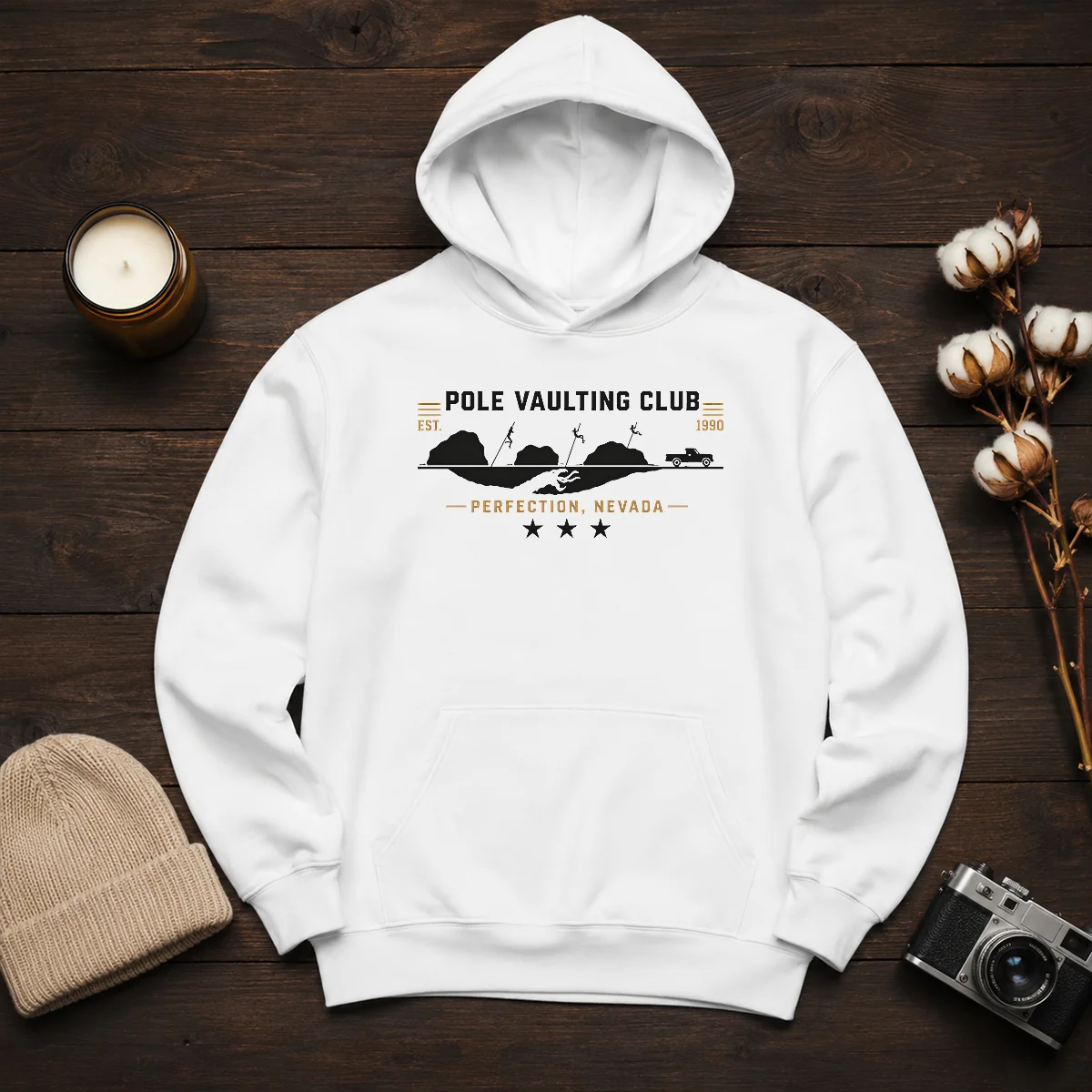 Hot Poler Vaulting Club Perfection Nevada Geek Hoodie