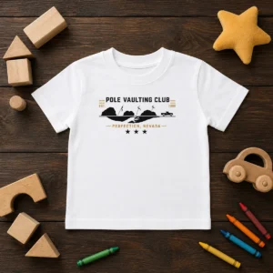 Hot Poler Vaulting Club Perfection Nevada Geek Kids T-Shirt