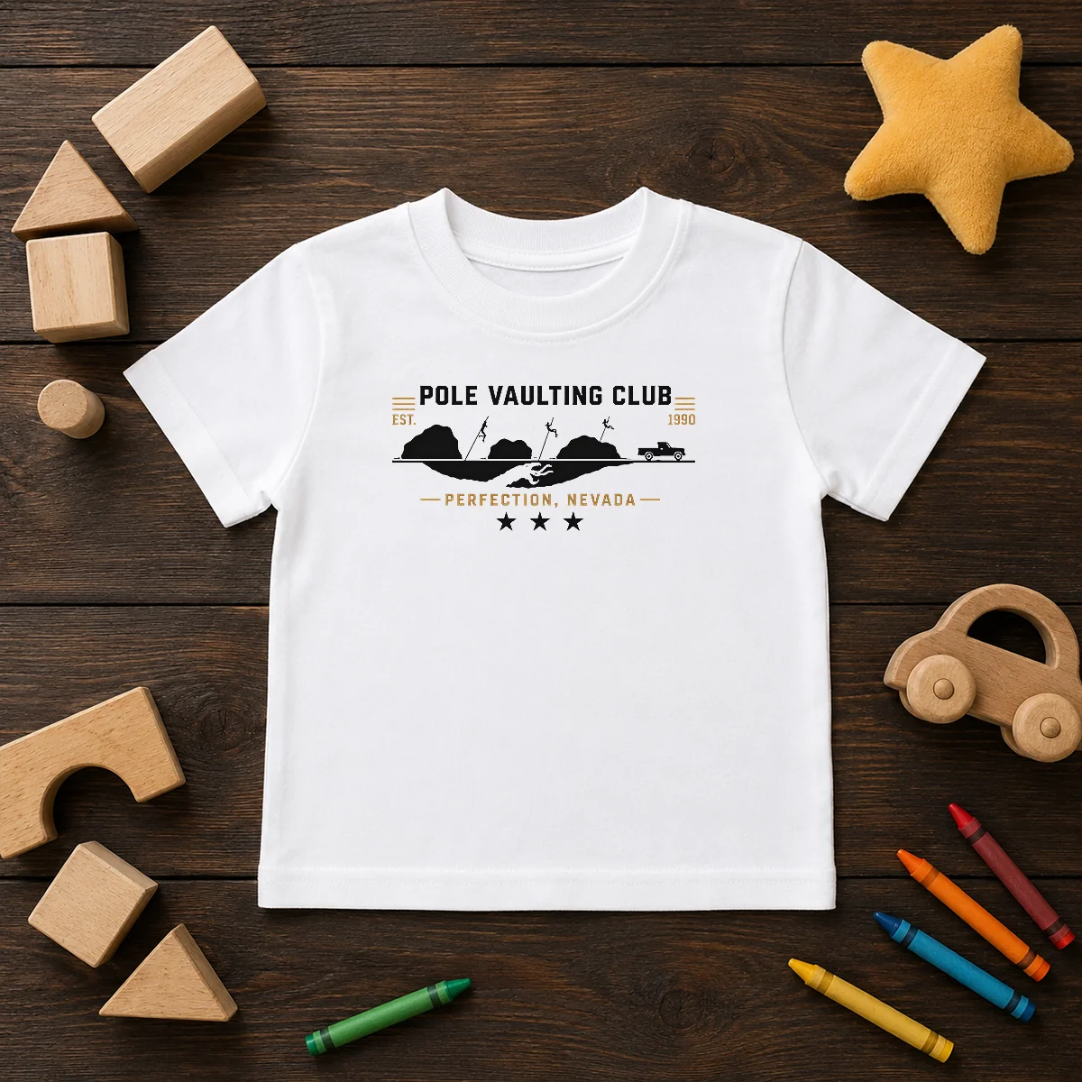 Hot Poler Vaulting Club Perfection Nevada Geek Kids T-Shirt