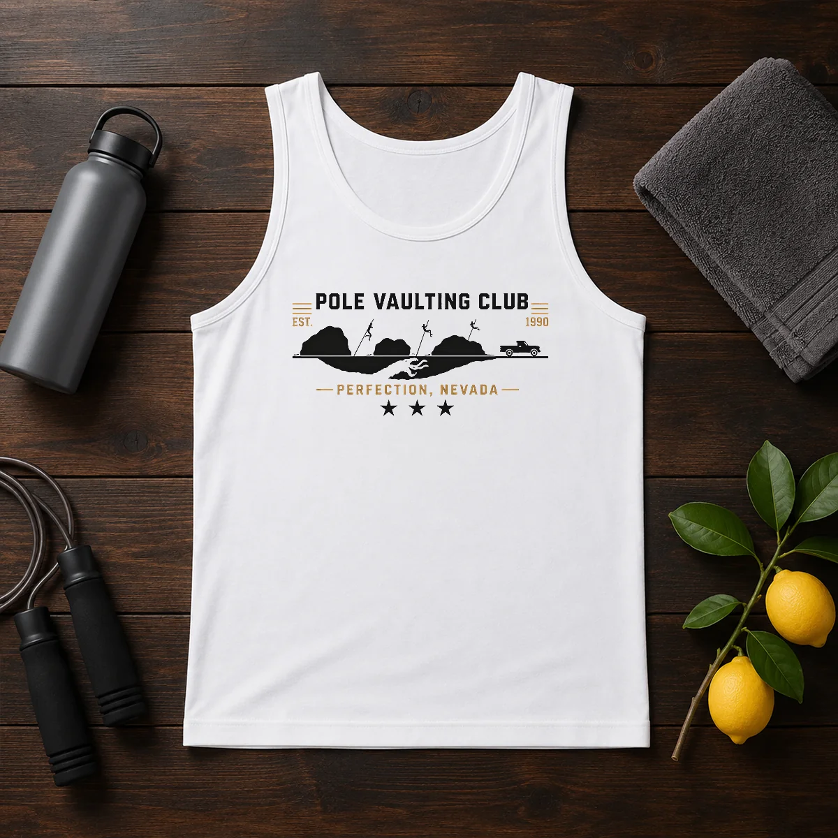 Hot Poler Vaulting Club Perfection Nevada Geek Tank Top