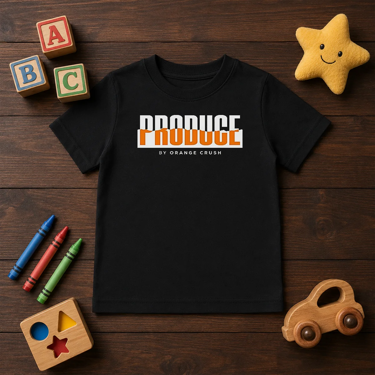 Hot Produce By Orange Crush Logo Kids T Shirt featuring vibrant orange graphic on a comfortable cotton fabric