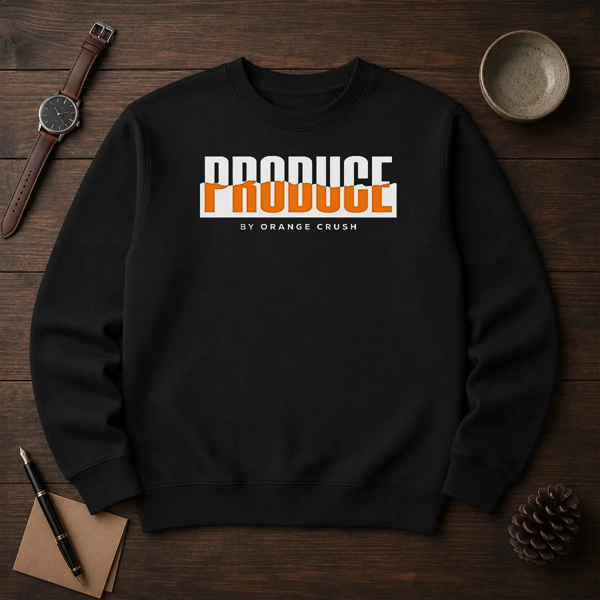 Hot Produce By Orange Crush Logo Sweater