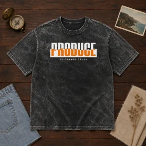 Hot Produce By Orange Crush Logo Washed T-Shirt