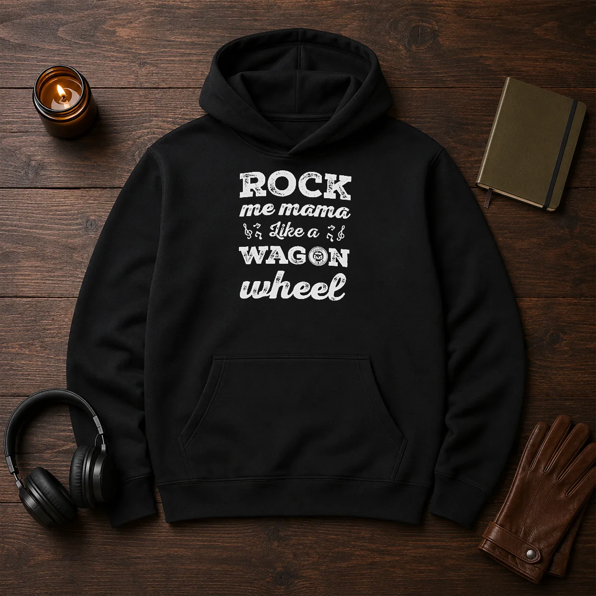 Hot Rock Me Mama Like A Wagon Wheel Country Music Hoodie