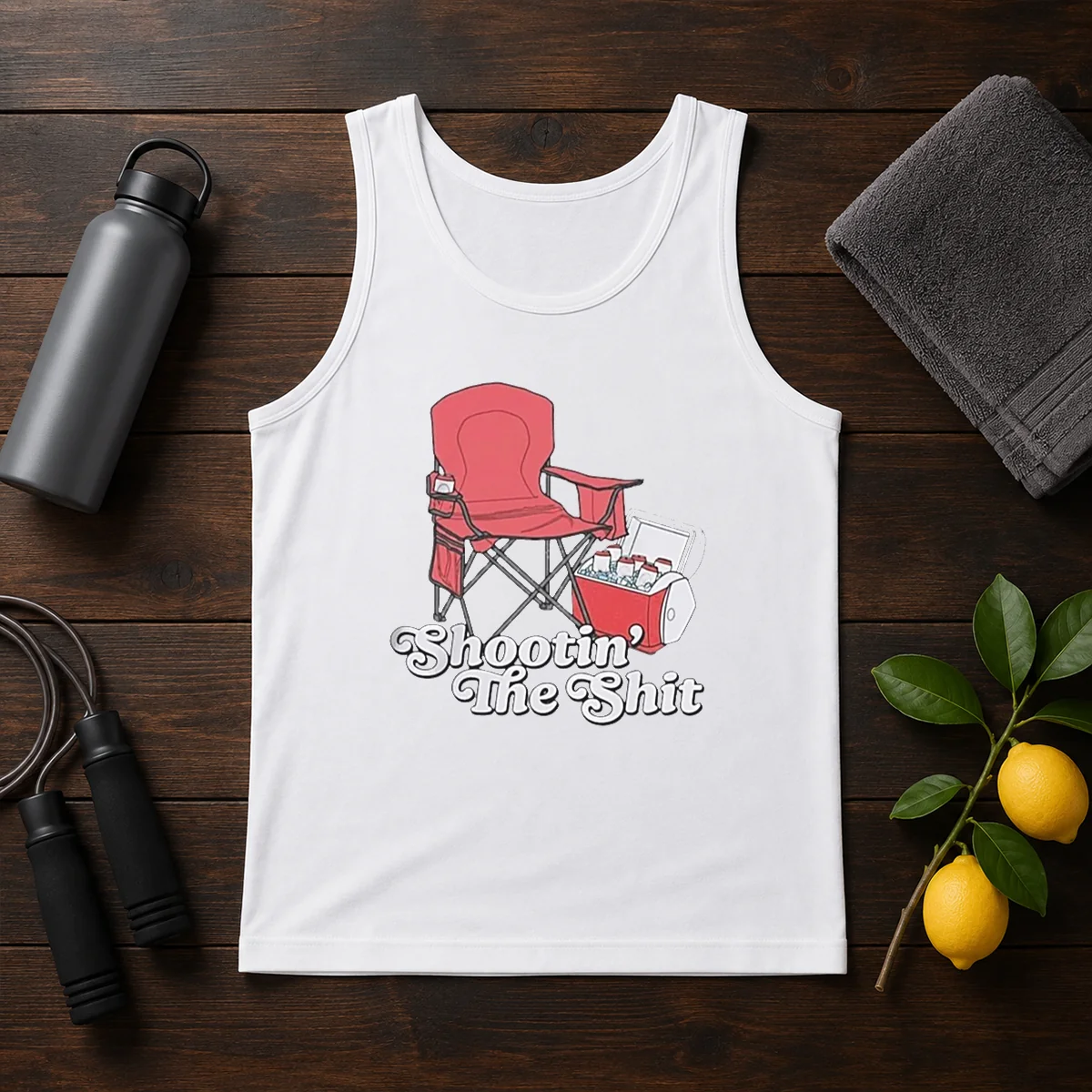 Hot Shooting The Shit Backyard BBQ Tank Top