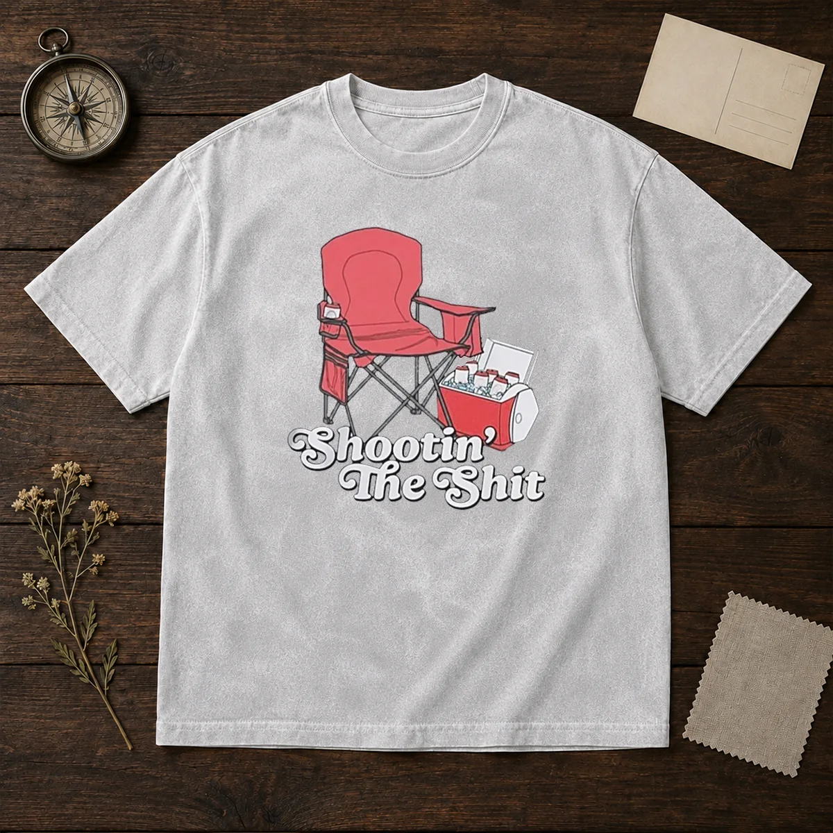 Hot Shooting The Shit Backyard BBQ Washed T-Shirt