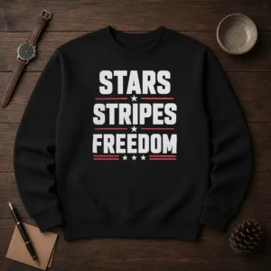 Hot Stars Stripes Freedom Fourth Of July Patriotic American Independence Day Sweater