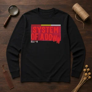 Hot System Of A Down Berlin Germany Olympiastadion On July 8 2026 Down Text Long Sleeve Shirt
