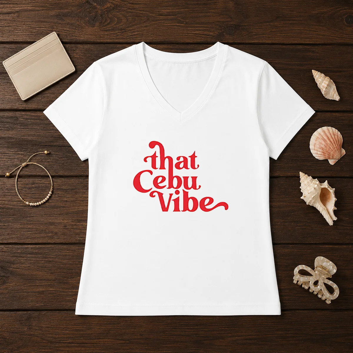 Hot That Cebu Vibe V-Neck Shirt Hot That Cebu Vibe V-Neck Shirt