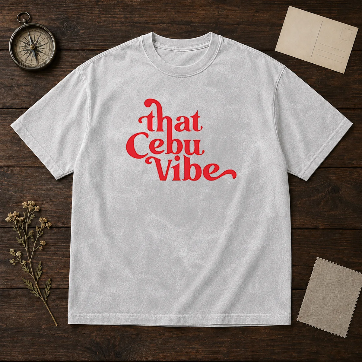 Hot That Cebu Vibe Washed T-Shirt
