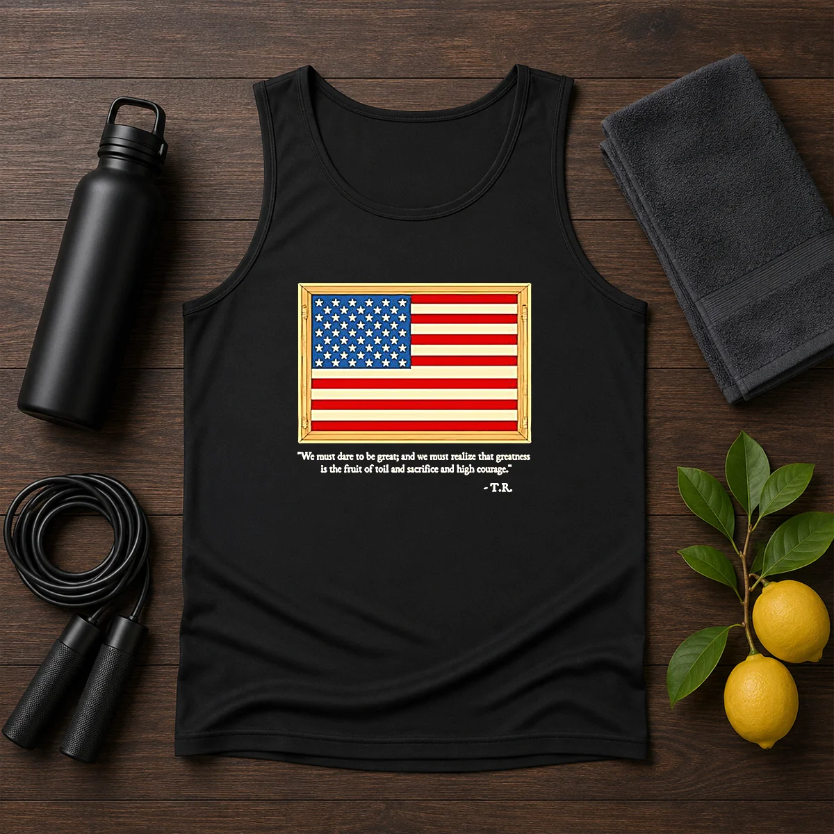 Hot Theodore Roosevelt We Must Dare To Be Great And We Must Realize That Greatness Tank Top