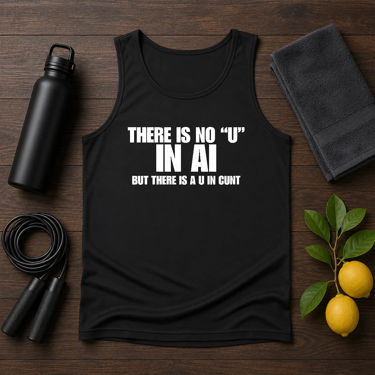 Hot There Is No U In AI But There Is A U In Cunt Tank Top