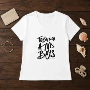 Hot Tobacco And Boys V-Neck Shirt