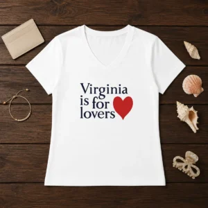 Hot Virginia Is For Lovers V-Neck Shirt