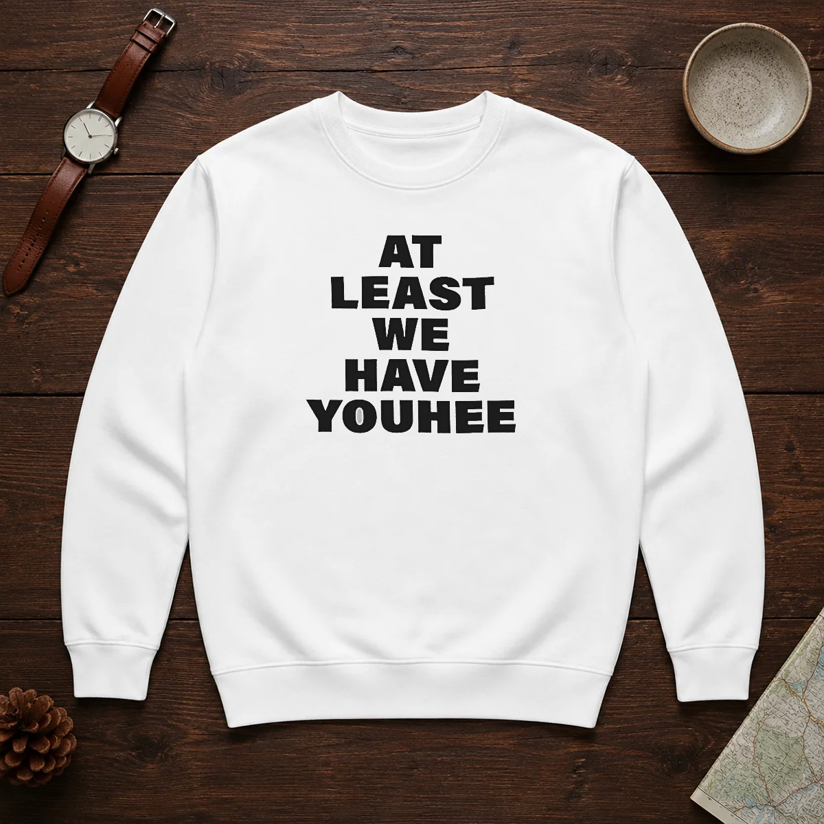 Hot Youhee At Least We Have Youhee Text Sweater