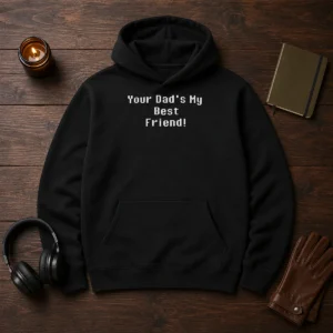 Hot Your Dad'S My Best Friend Slogan Funny Quote Hoodie
