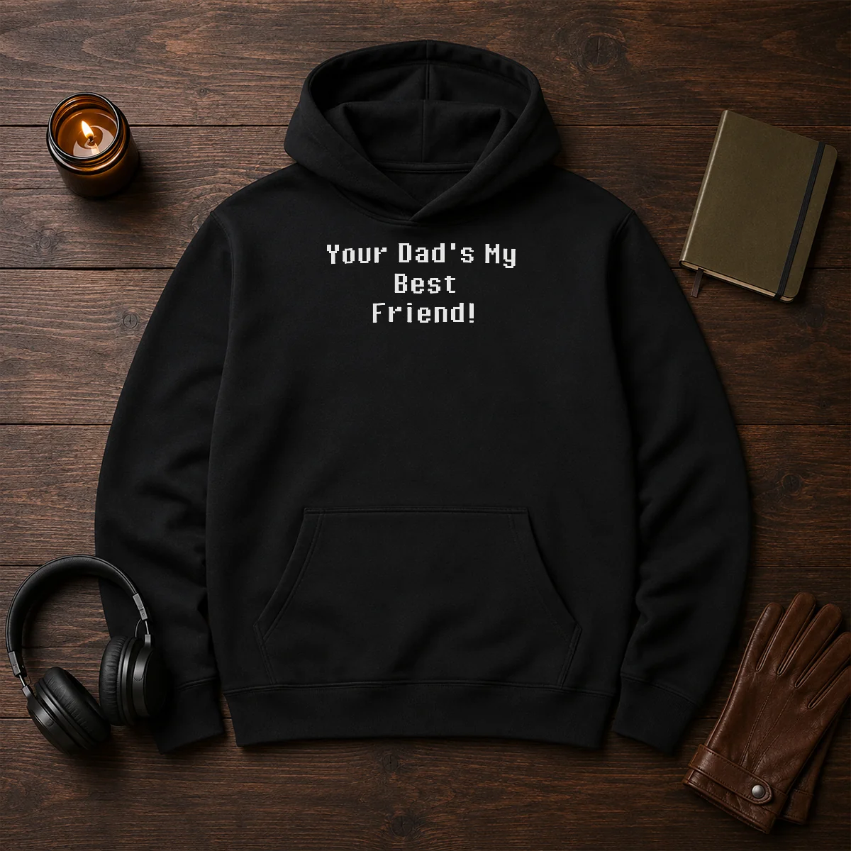 Hot Your Dad'S My Best Friend Slogan Funny Quote Hoodie
