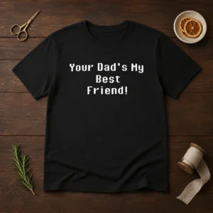 Hot Your Dad'S My Best Friend Slogan Funny Quote