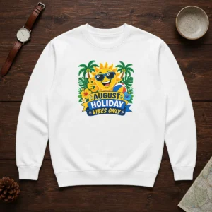 Nice August Holiday Vibes Sun Vector Sweater