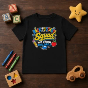 Nice Back To School Group Cartoon For Kids Kids T-Shirt