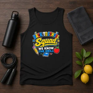 Nice Back To School Group Cartoon For Kids Tank Top