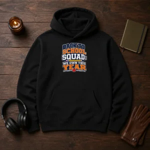 Nice Back To School Typography For Proud Squad Members Hoodie
