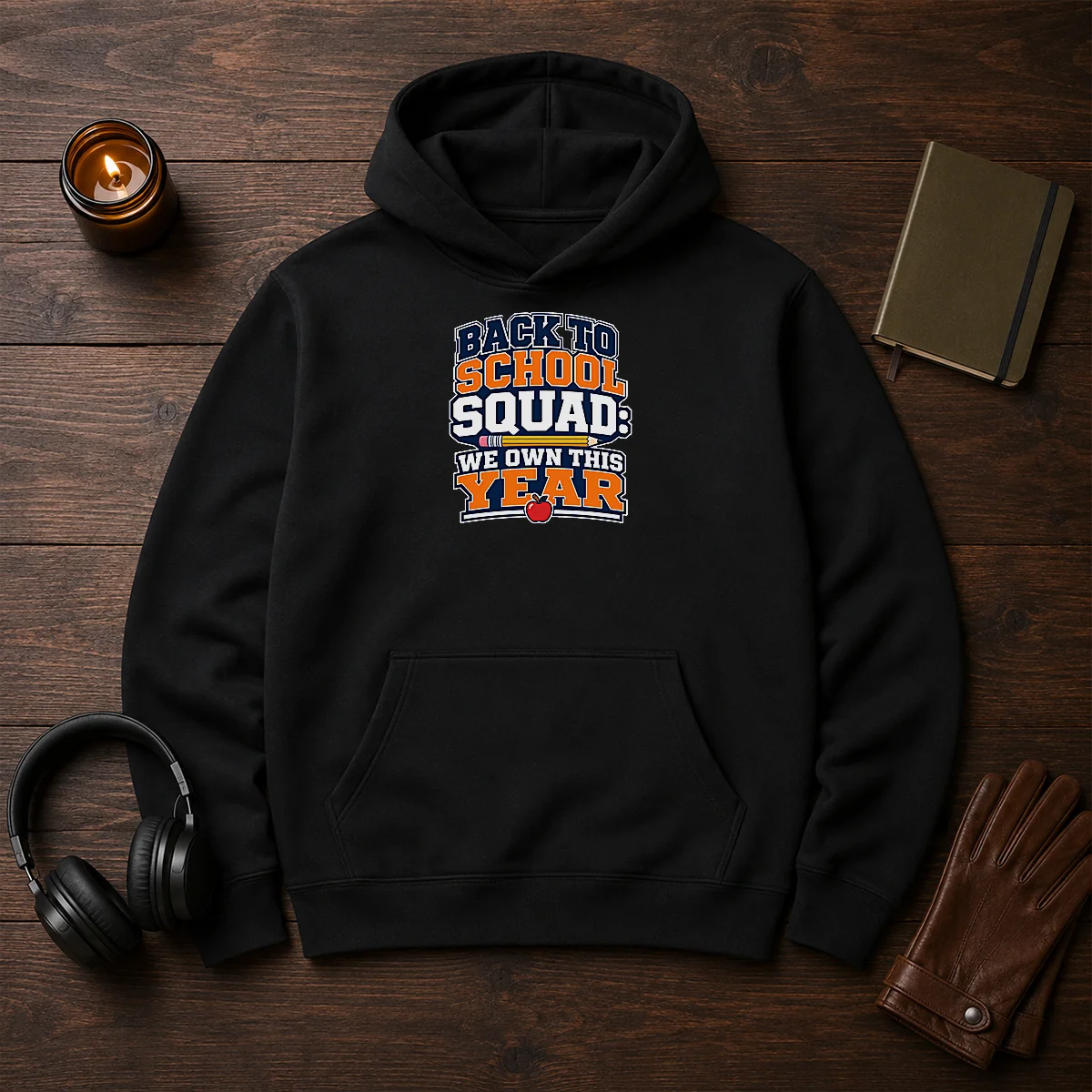 Nice Back To School Typography For Proud Squad Members Hoodie