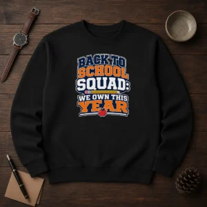 Nice Back To School Typography For Proud Squad Members Sweater