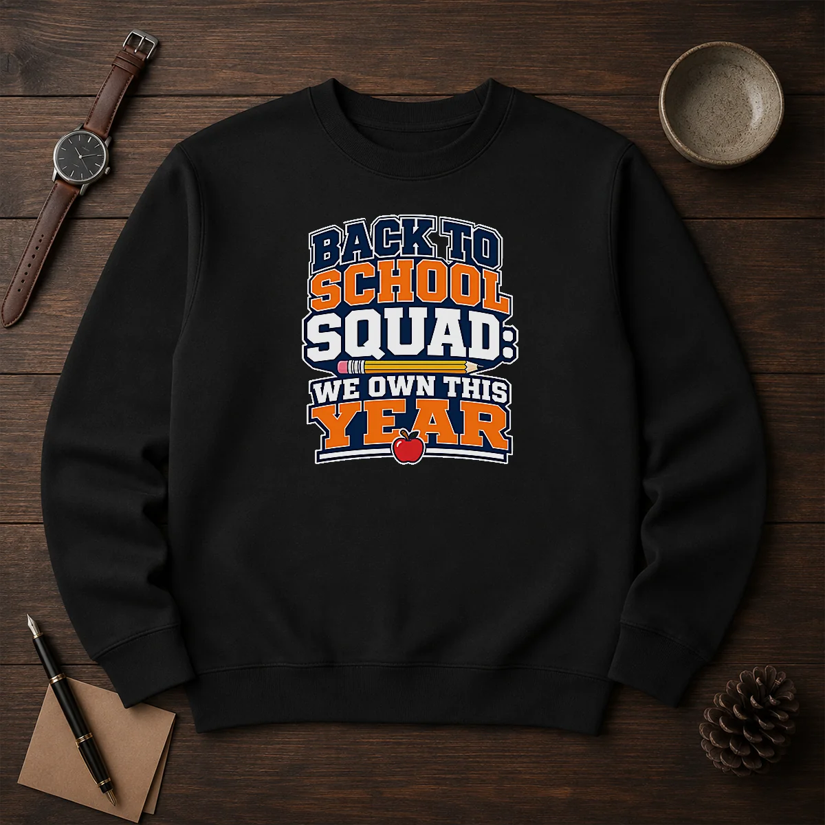 Nice Back To School Typography For Proud Squad Members Sweater