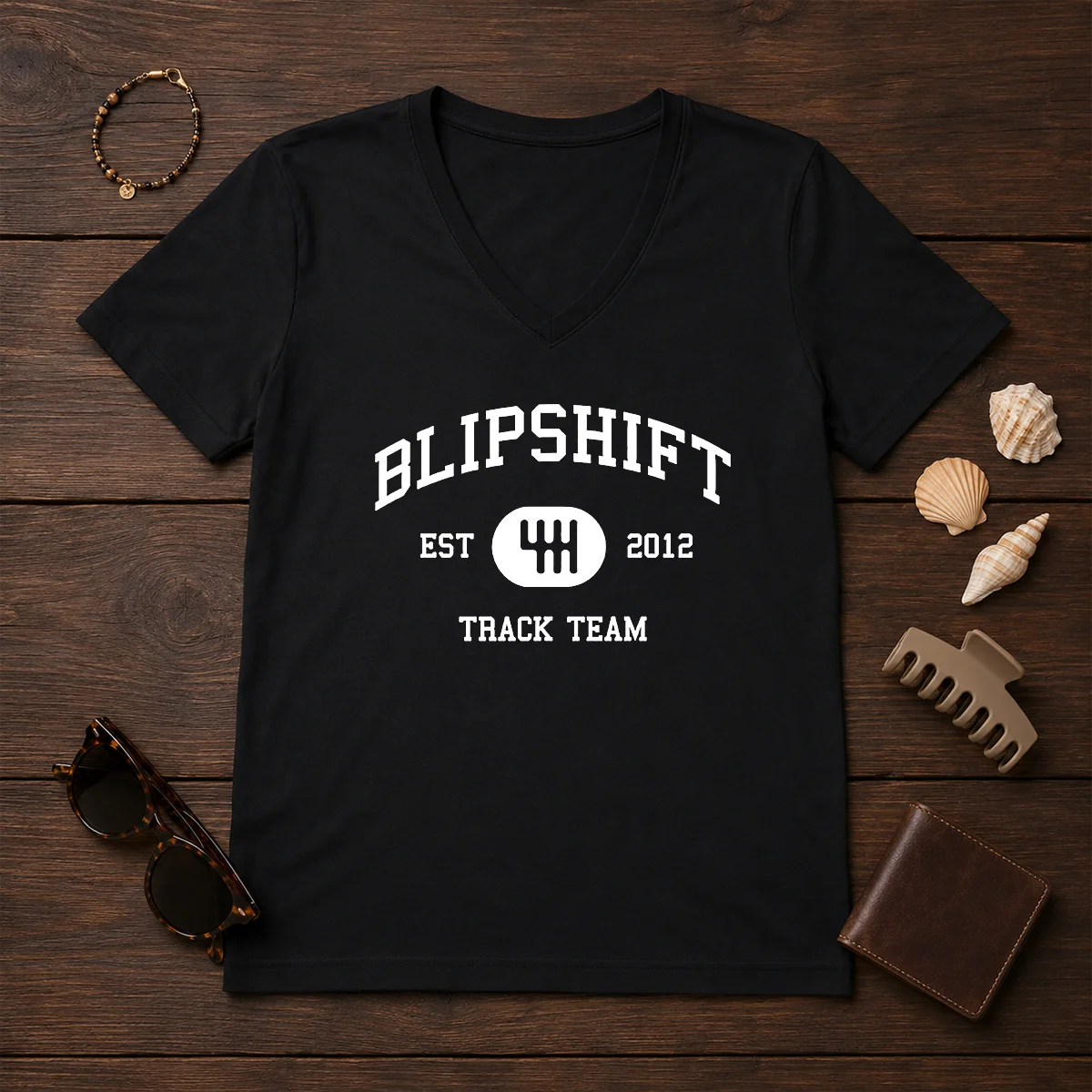 Nice Blipshift Track Team Est 2012 V-Neck Shirt Nice Blipshift Track Team Est 2012 V-Neck Shirt