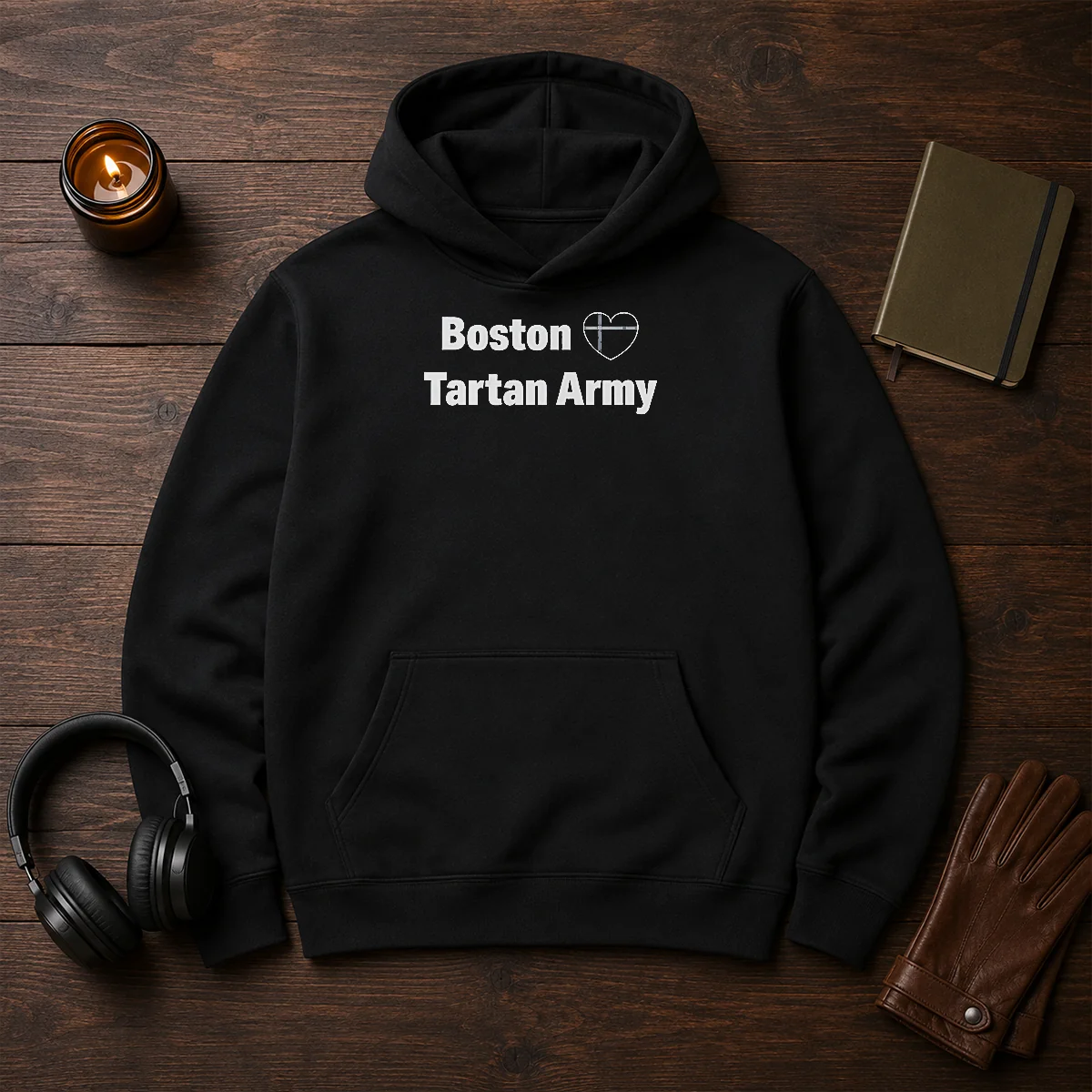 Nice Boston Tartan Army I Love Scotland Soccer National Team Supporters Hoodie