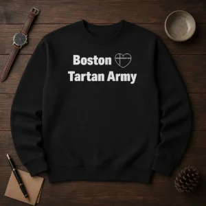 Nice Boston Tartan Army I Love Scotland Soccer National Team Supporters Sweater