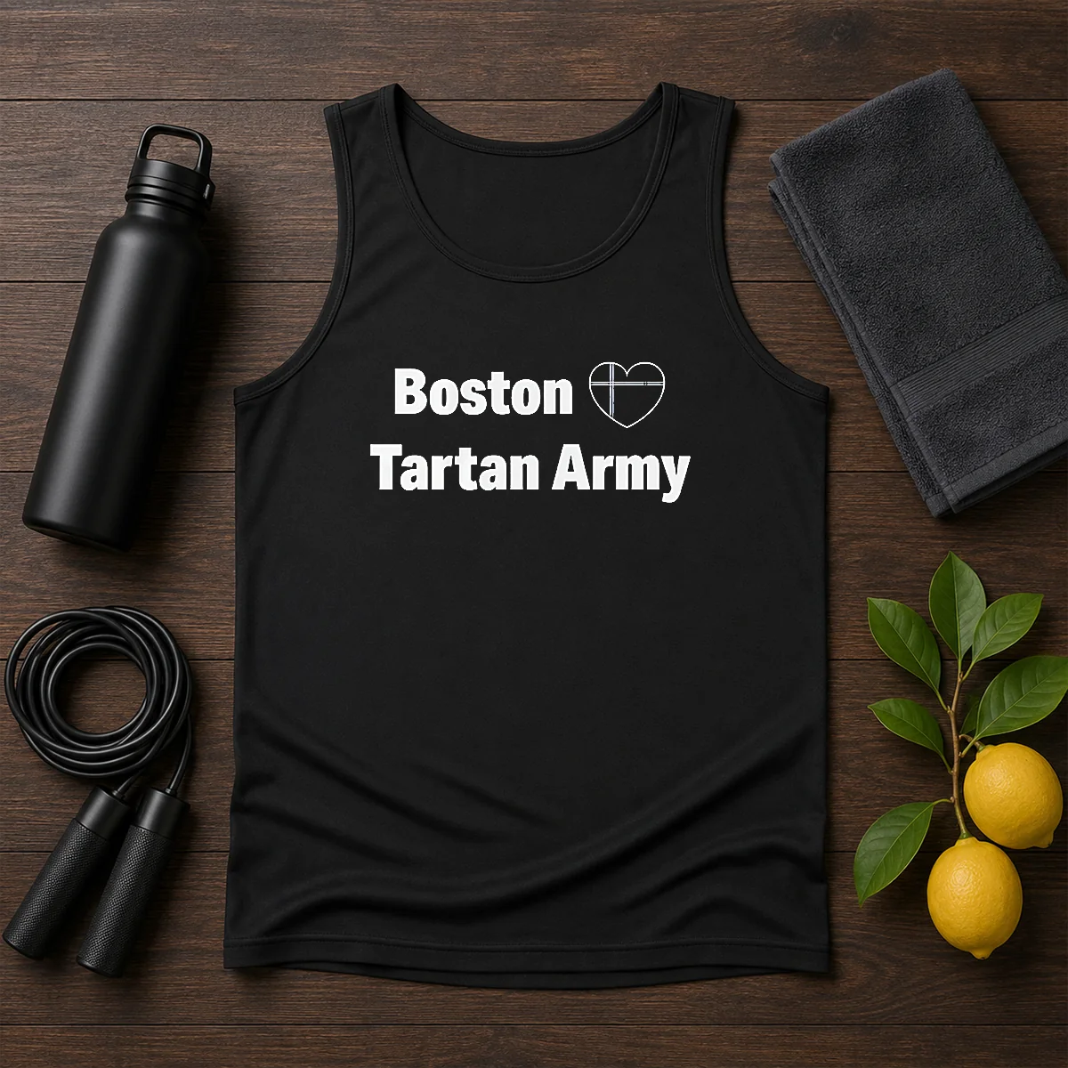Nice Boston Tartan Army I Love Scotland Soccer National Team Supporters Tank Top