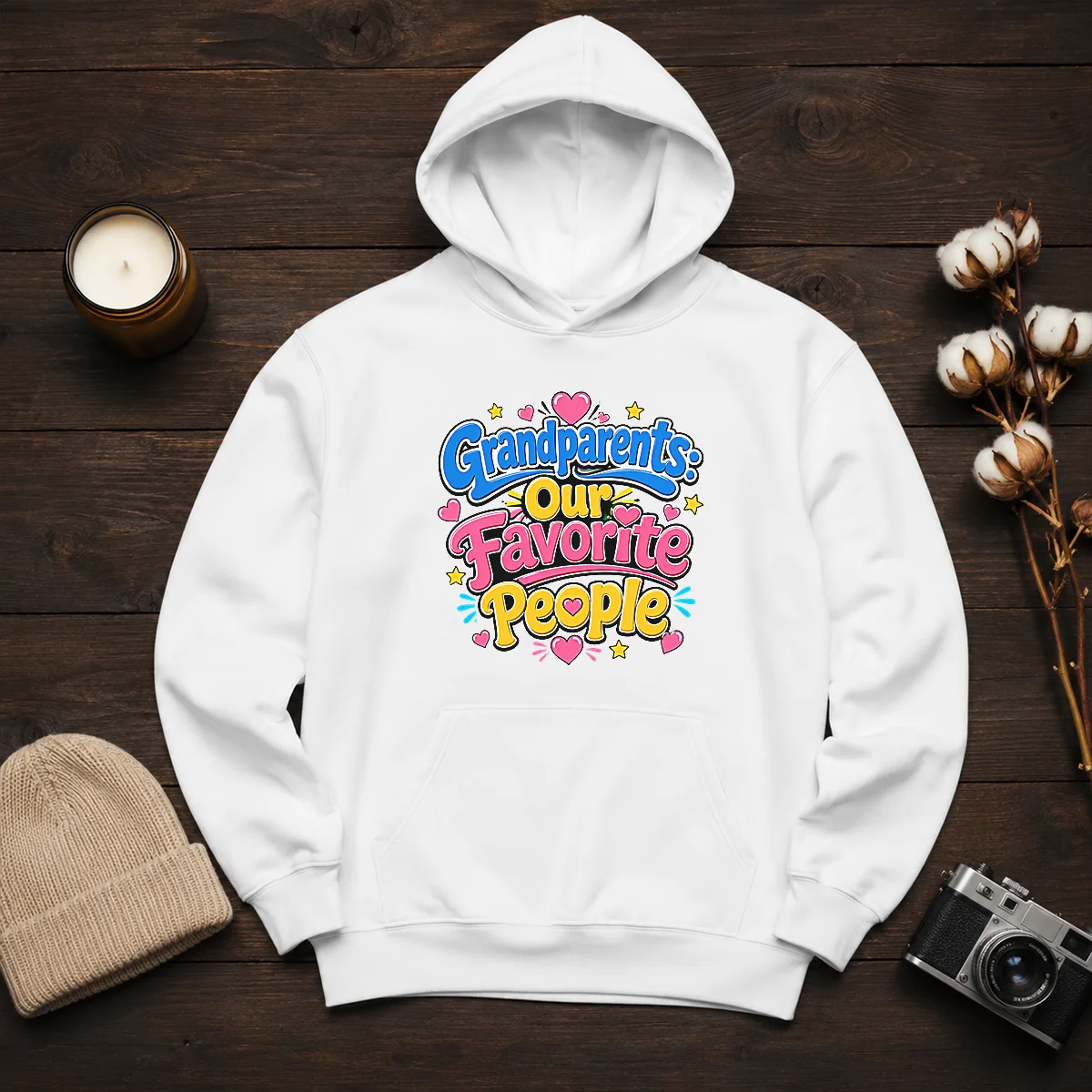 Nice Grandparents Day Love Cartoon Hoodie