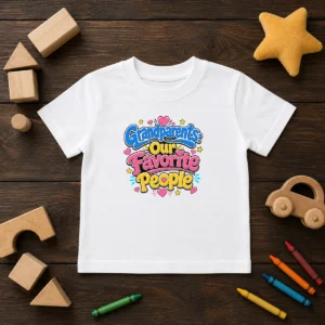 Nice Grandparents Day Love Cartoon Kids T-Shirt