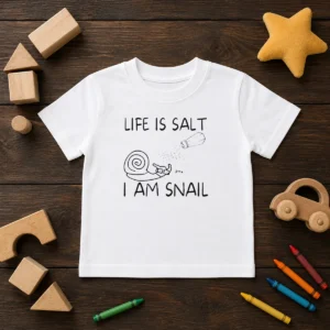 Nice Life Is Salt I Am Snail Meme Kids T-Shirt