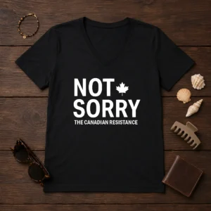 Nice Not Sorry The Canadian Resistance Canada V-Neck Shirt