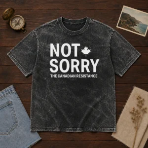 Nice Not Sorry The Canadian Resistance Canada Washed T-Shirt