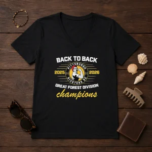 Nice Pittsburgh Riveters SC Back To Back Green Forest Champs V-Neck Shirt