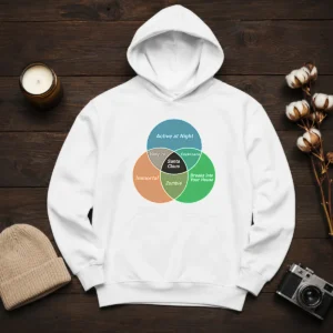 Nice Social Energy Venn Diagram Hoodie