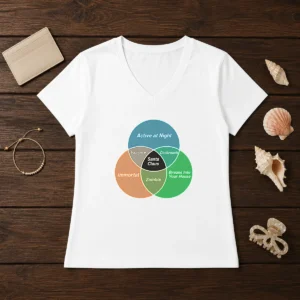 Nice Social Energy Venn Diagram V-Neck Shirt