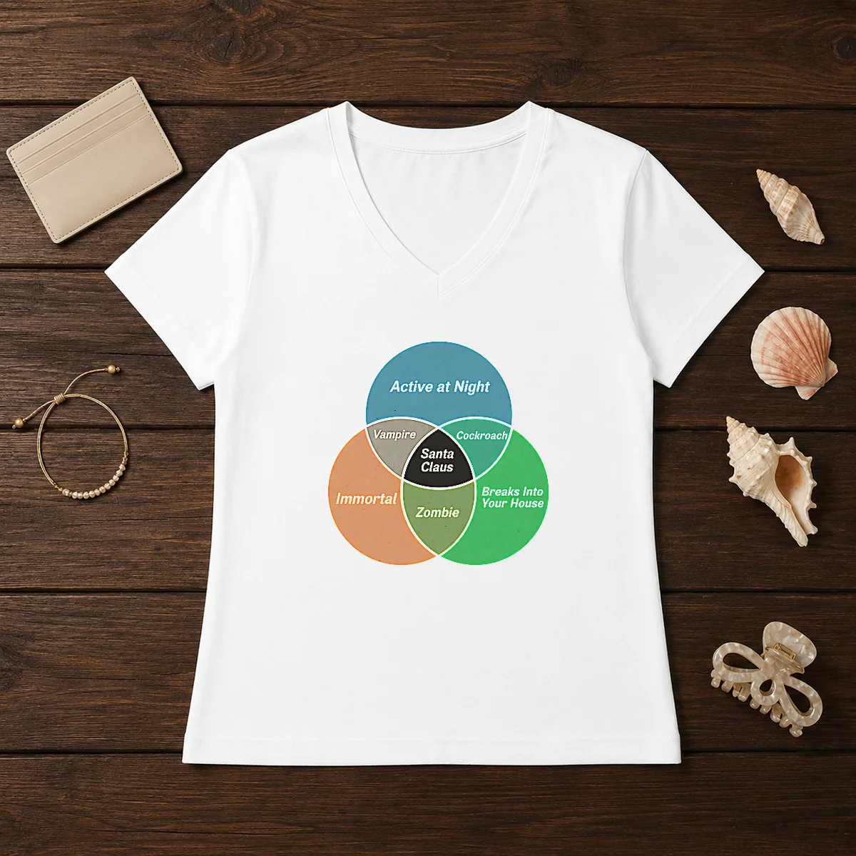 Nice Social Energy Venn Diagram V-Neck Shirt Nice Social Energy Venn Diagram V-Neck Shirt