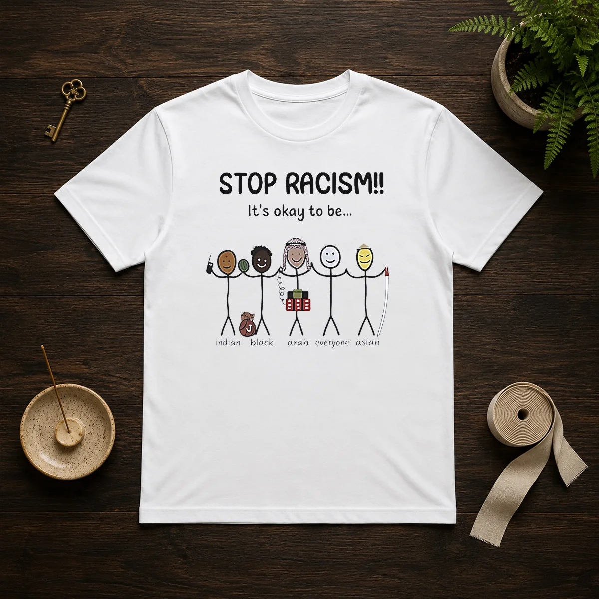 Nice Stop Racism It'S Okay To Shirt Nice Stop Racism It'S Okay To Shirt