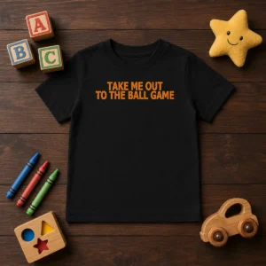 Nice Take Me Out To The Ball Game Baseball Stadium Kids T-Shirt